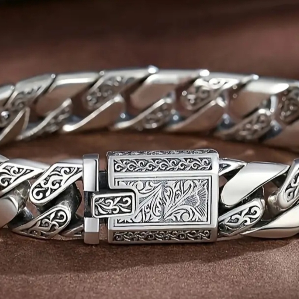 Tangcao Punk Style Sleek Bracelet - Fashionable. Stainless steel Hypoallergenic.
